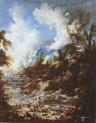 Seascape with Fishermen and Bathers (mk08)